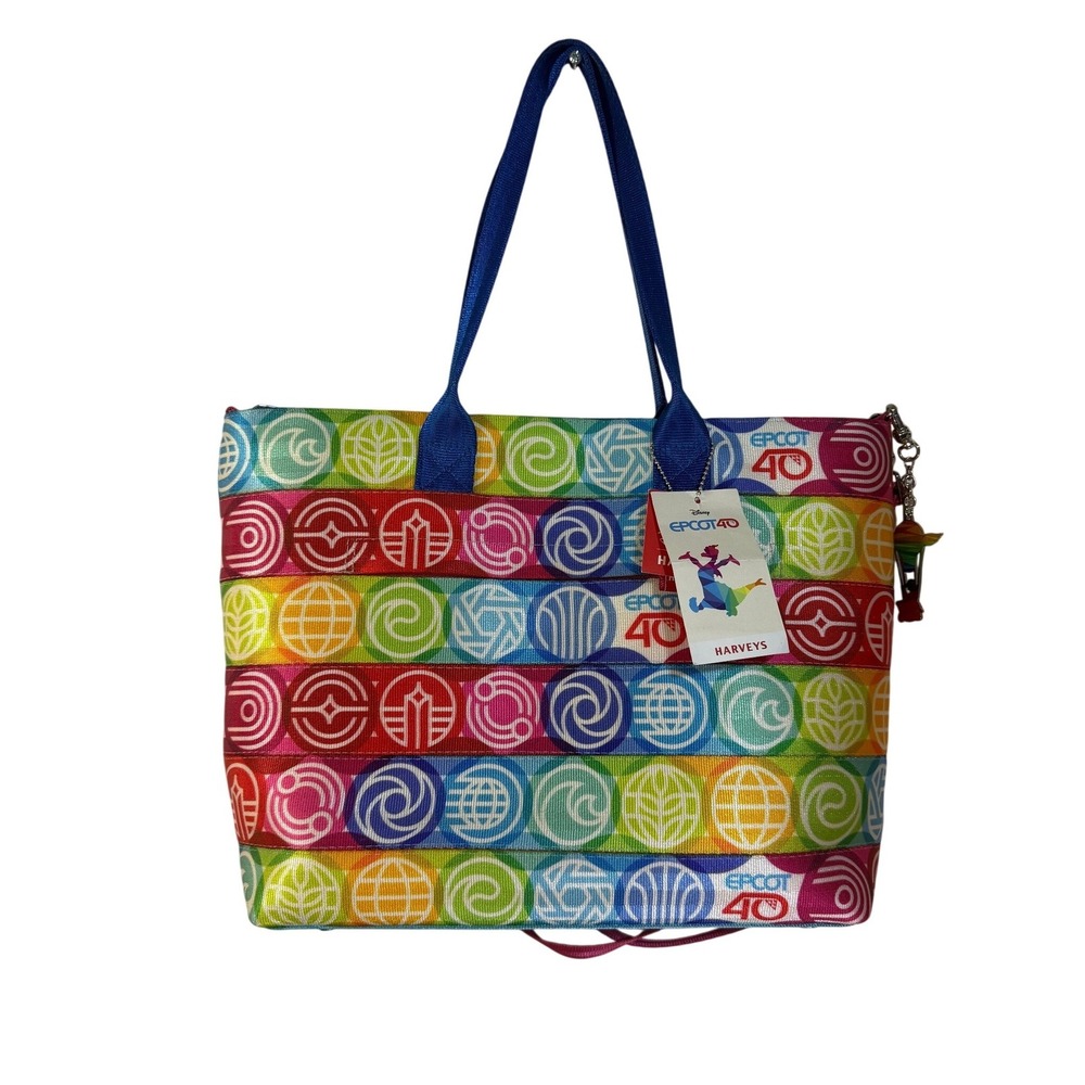 Harveys Medium Seatbelt Tote Medium Epcot 40th Anniversary Collector Figment NWT